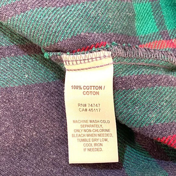 Natural Reflections 2 PACK Long Sleeve Plaid Button Down Shirt Top Large - Picture 13 of 15